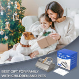 Teant Mattress Vacuum Bed Vacuum Cleaner with 253.7nm UV-C Light, HEPA Filter & 140℉ Heating, 500W & 15Kpa Strong Suction, Lightweight Handheld Vacuum with Dual-Cup Design for Bed and Pet Hair Teant