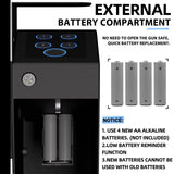 Urban Deco Biometric Handgun Gun Safe for Nightstand, Desk, Bed Side - Pistol Safe, Hand Gun Safe for Car, Biometric Gun Safe for Handgun with Fingerprint, PIN Code, Key Access Urban Deco