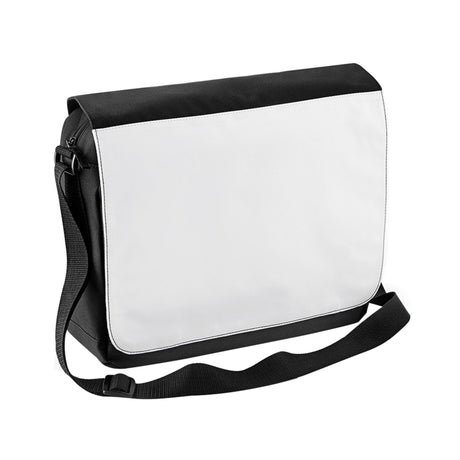 BagBase Sublimation Messenger Bag (9 Liters) (One Size) (Black) BagBase