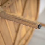 Christopher Knight Home Lalina Outdoor Coffee Table, Acacia Wood Accent Table with Slatted Panel Design, Round Patio Table for Garden Porch Balcony, Low Maintenance Outdoor Furniture, Natural Christopher Knight Home