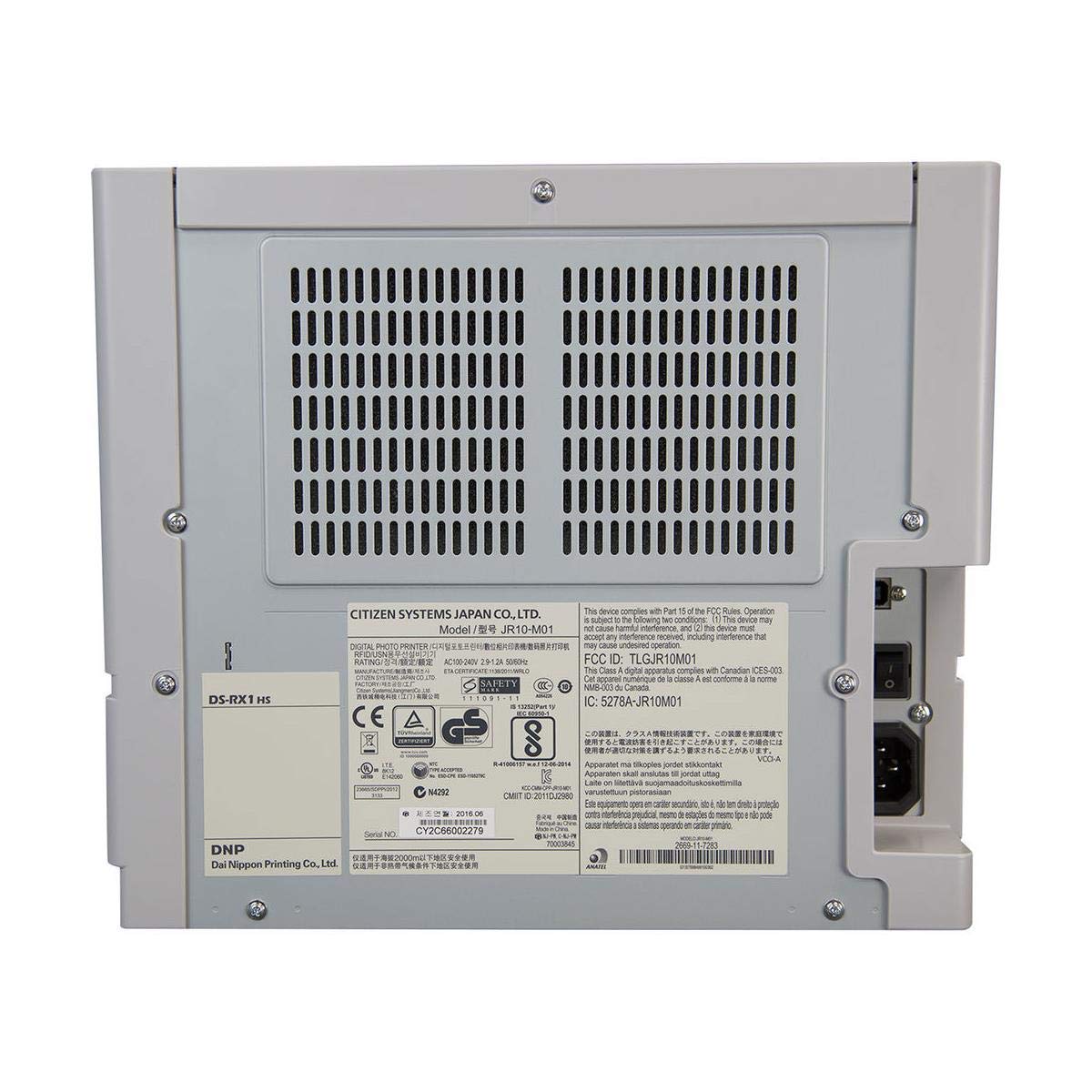 DNP DS-RX1HS Compact Event Photo Booth Portrait Dye-Sublimation Printer Bundle Print Media 4x6-inch, 2 Rolls + Slinger Padded Printer Carrying Case + 64GB SD Card + 3 Year Extended Warranty DNP