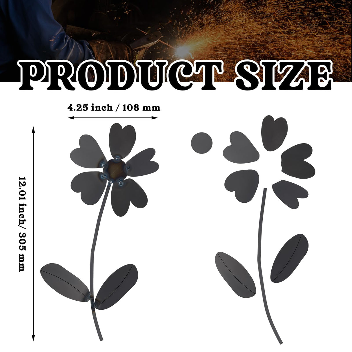 Therwen Welding Kits Flower Welding Coupons 16 Gauge Tig DIY Stainless Steel Welding Practice Kit Metal with Mig, Tig, Gas, Arc, Stick (Classic,2 Sets) Therwen