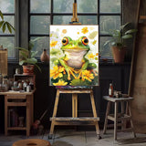 Natuyalo Paint by Numbers for Adults Beginner, Frog Acrylic Easy Paint by Numbers Kits Animal Craft Kits for Adults Suitable for Home Wall Decoration Flameless 16x20 Inch Natuyalo