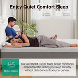 Novilla 10 Inch Mattress Full, Gel Full Memory Foam Mattress in a Box with Comfort Foam for Back Pain Relief & Body Support & Cool Night Sleep, CertiPUR-US Certified Novilla