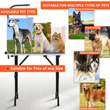 LEIBOU 36-inch Height Adjustable(23''~33.8'') and Foldable Pet Dog Grooming Table with Grooming Arm & Noose for Dog Cat Pet Grooming Maximum Capacity Up to 260lbs LEIBOU