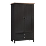 Sauder Cottage Road Wardrobe/Armoire Cabinet, Raven Oak Finish Sauder