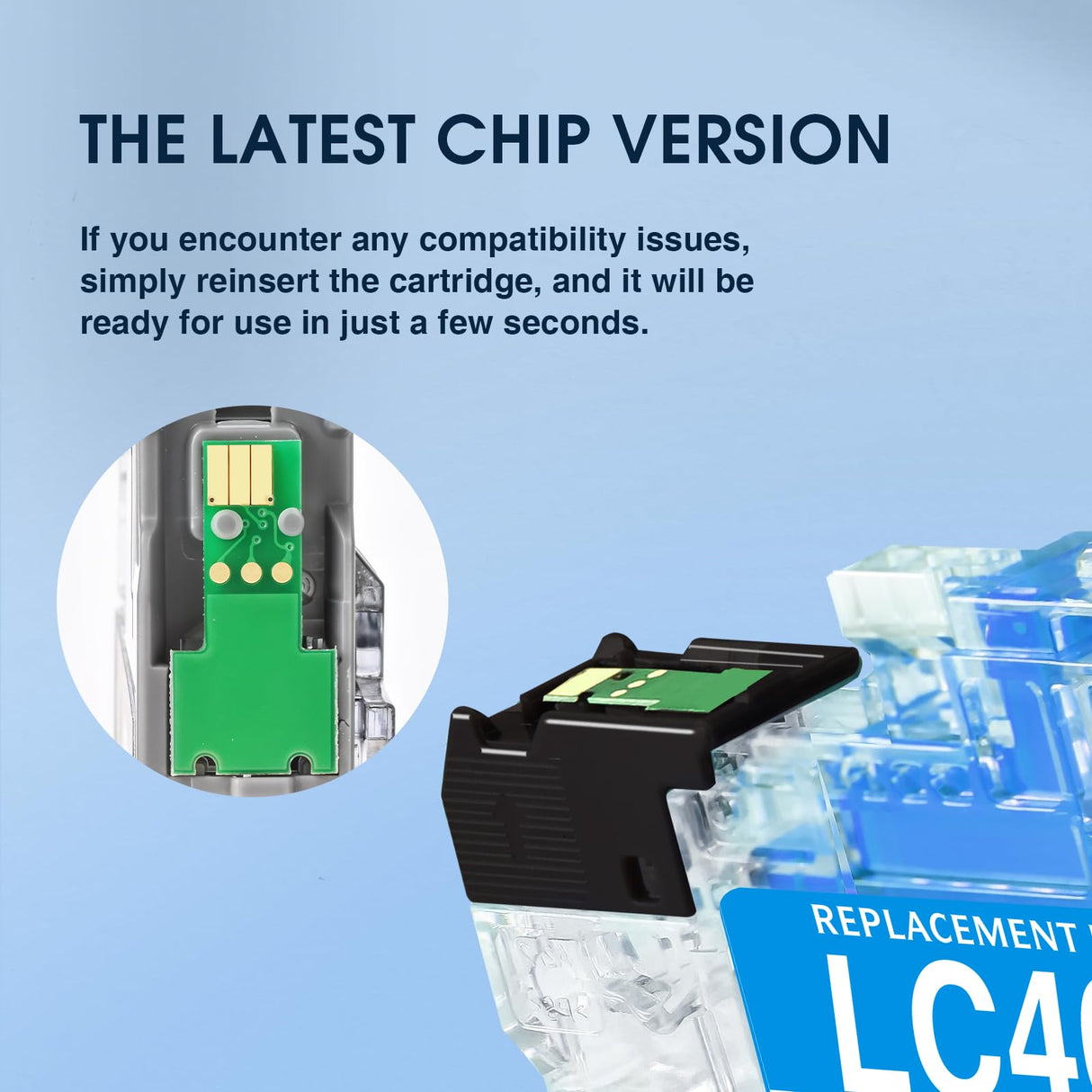 LC401 LC401XL Ink Cartridges Compatible for LC401XL Ink Cartridges for Brother Printer Replacement MFC-J1010DW MFC-J1170DW MFC-J1012DW(Black Cyan Magenta Yellow, 4PK) Clorisun