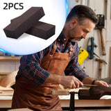 2Pcs Black Ebony Wood, 4.72 x 1.57 x 0.98 Ebony Wood Lumber Handle Plate for Music Instruments DIY Tools, Black Ebony Lumber Original Wood Timber for Wood Turning Blanks Flylin