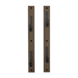 Allen Company Indoor Firearm Wooden Wall Mount - Heavy-Duty Gun Rack Display That Holds 2 Rifles/Shotguns - Hanging Storage for Home - Comes with Wood Blocks, Metal Hooks, and Screws - Brown/Black Allen Company