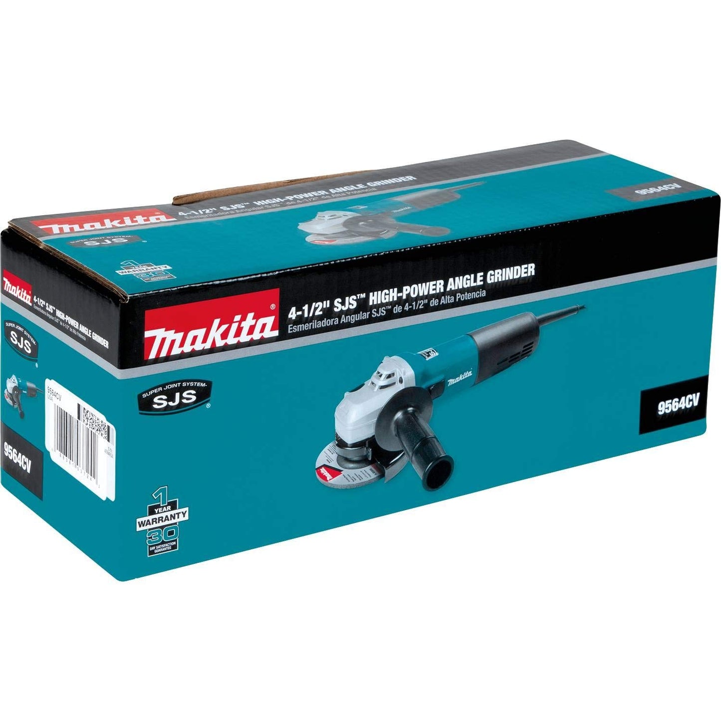 Makita 9564CV 4-1/2-Inch SJS™ High-Power Angle Grinder - WoodArtSupply