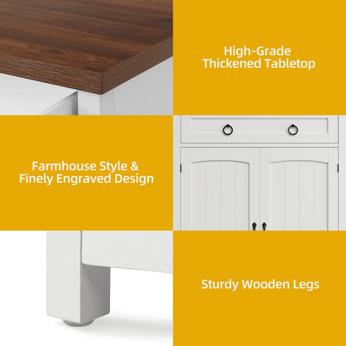 DWVO 5-Tier Shoe Storage Cabinet, Farmhouse Shoes Rack Cabinet with Adjustable Shelf, 43" Tall Shoe Organizer with Drawer & Doors for Entryway Hallway Living Room Closet (White) DWVO