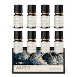 VINEVIDA [Set of 8] Winter Scents for Candle Making, Made in USA Candle Fragrance Oil, Soap Making Essential Oils, Diffuser Oil Scents VINEVIDA