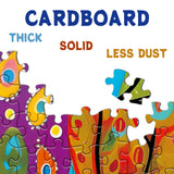 Colorful Fantasy Village Puzzles for Adults 1000 Pieces, Cute Art House Jigsaw Puzzles, Nature Funny Beautiful Puzzles BBOLDIN