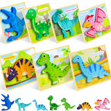 TOY Life Toddler Puzzles Ages 2-4, Wooden Puzzles for Toddlers 1-3, 7 Piece Dinosaur Puzzle 2 Year Old, Toddler Puzzles Ages 1-3, Toddler Boy Toys 2-3, Educational Toys for Toddlers 3-5 TOY Life
