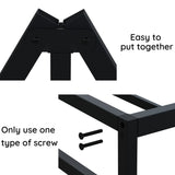 Richwanone 10 Inch Cal King Bed Frame Heavy Duty Metal Platform Mattress Foundation with Steel Slat Support, No Box Spring Needed, Easy Assembly, Black Richwanone