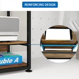 PUNCIA Large 3 Tier DIY Heat Transfer Press Machine Stands Heavy Duty Workbench with Folding Working Table for Sublimation Transfer Machine Metal Shelf Storage Organization PUNCIA