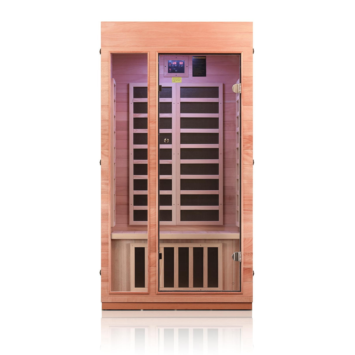 Haoyao 1-Person Indoor Infrared Sauna, Low EMF, Okoume & Hemlock Wood-01 Generic