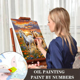 cviokrdu Horse Paint by Numbers for Adults-Horse Paint by Number on Canvas Without Frame, DIY Animal Oil Painting for Gift Home Wall Decor (16x20inch) cviokrdu