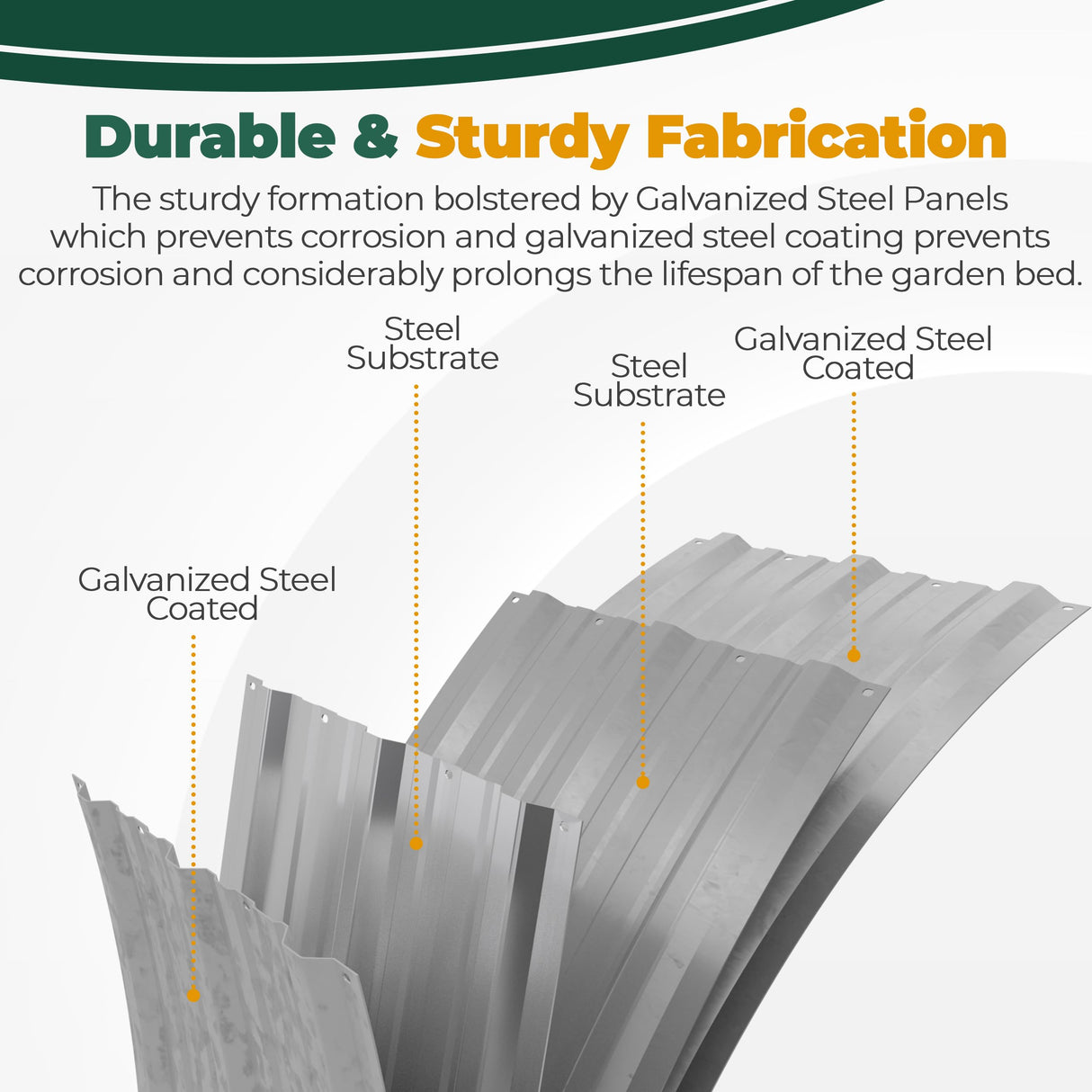 Utopia Home Galvanized Raised Garden Bed, 4 by 2 feet Lightweight Planter Boxes Outdoor with Easy Assembly, Large Garden Bed for Vegetables, Fruits, Flowers, Silver, Pack of 2 Utopia Home