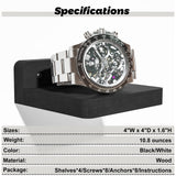 SRIWATANA Small Floating Shelves Wall Mounted, 4 Inch Wood Shelf for Decoration and Storage Set of 4, Mini Display Shelf for Bedroom, Bathroom, Kitchen, Office (Weathered Black) SRIWATANA