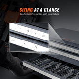 VEVOR Drill Bit Organizer - Three-Drawer Steel Cabinet for 1mm to 13mm, Labels, Stackable VEVOR