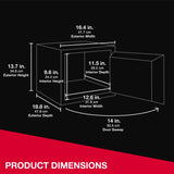 SentrySafe Fireproof and Waterproof Shelf Safe, Large Home or Office Safe with Dial Combination Lock and Override Key, 0.81 Cubic Feet, FPW082KSB SentrySafe