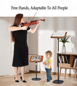 Adjustable to 67in Standing Book Stand, Book Holders for Reading Hands Free with Pedestal,Wood Music Sheet ，Podium& Bible& Cookbooks Display Stands Blinrfilal