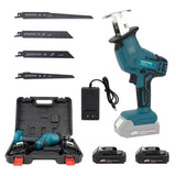 POHYEOL 24V MAX Cordless One-Handed Reciprocating Saw for Wood & Metal Cutting, Variable Speed,4 Saw Tool-Free Blade Change POHYEOL