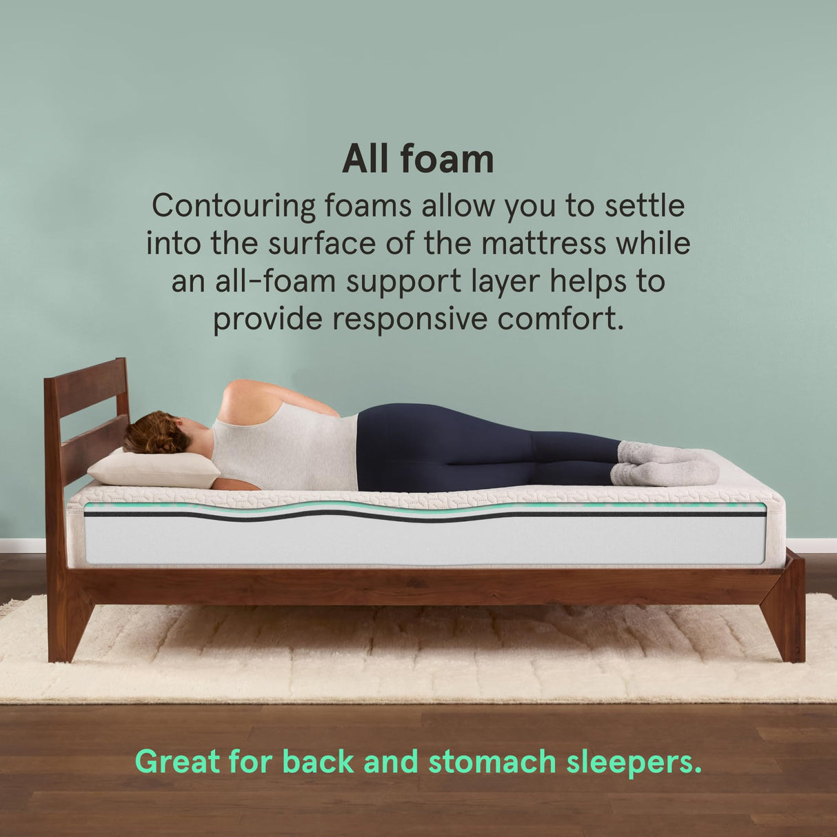 Kin By Tuft & Needle Medium Firm 10" Full Adaptive Foam Mattress in a Box, Cooling Pressure Relief, Balanced Support, 100 Night Trial, Fiberglass-Free, CertiPUR-US, 10-Year Limited Warranty Tuft & Needle