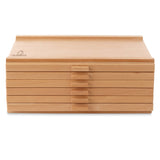 7 Elements 6 Drawer Wooden Artist Storage Supply Box for Pastels, Pencils, Pens, Markers, Brushes and Tools 7 Elements