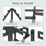 NKZ King Size Bed Frame 16 Inch, Metal Bed Frame & Box Spring 2 in 1 Platform with Round Corner Legs, 4000lbs Weight Capacity Reinforced Metal Frame, Headboard Hole, Noise-Free, Easy Assembly NKZ