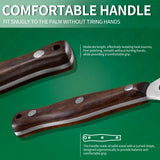 FULLHI butcher's fork with wood Handle Stainless Steel Meat Fork/Kitchen Tool, 12.4 Inch, Carving Fork FULLHI