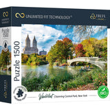 Trefl Wanderlust: Charming Central Park, New York 1500 Piece Jigsaw Puzzle Prime 33"x23" Thick Cardboard, BIO, ECO, New York, Travel, Creative Entertainment for Adults and Children from 12 Years Old Trefl