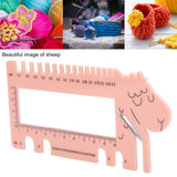 Needle Crochet View Sizer, Sweater Knitting Needle Crochet Hook Gauge Measuring Weaving Auxiliary Tool HEEPDD