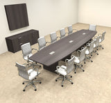 Modern Boat Shapedd 14' Feet Conference Table, OF-CON-C135 UTM Furniture