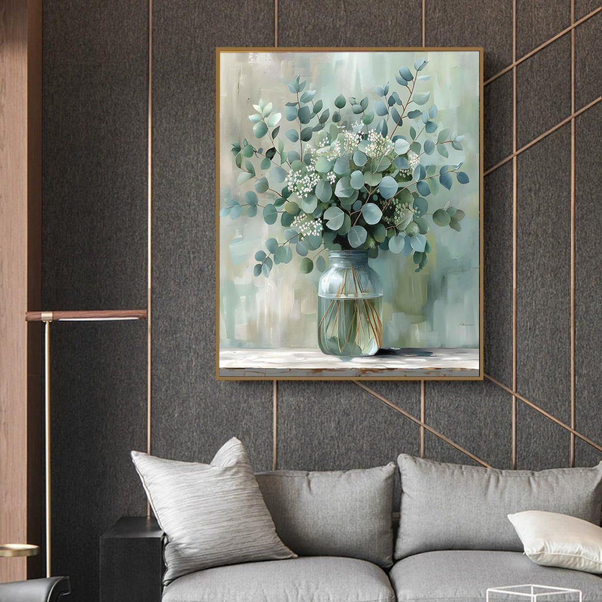 Flowers Paint by Numbers Kit for Adult-Flowers Paint by Number Canvas for Adults,DIY Paint by Numbers Flower Perfect for Home Wall Decor Gifts 16x20inch PHANTASYART