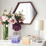 Konrisa Cube Candle Molds, 6 Cavity 3D Bubble Silicone Molds for Candles Making, Cake Mold for Baking Chocolate Dessert Mousse Cake Ice Cream and Making Soap Wax Konrisa