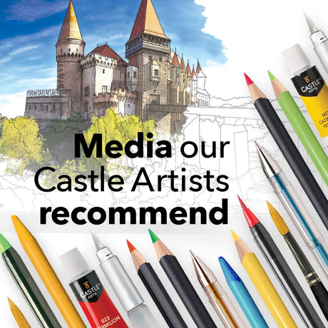 Castle Arts Castles Colouring Book | 36 Stunning Castles Curated by in-House Artists to Focus The Mind | with Colour Reference Guide | No Show-Thru Artist Grade Paper | Frameable Landscape A4 Size Castle Art Supplies