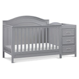 DaVinci Charlie 4-in-1 Convertible Crib and Changer Combo in Grey DaVinci