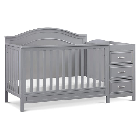 DaVinci Charlie 4-in-1 Convertible Crib and Changer Combo in Grey DaVinci