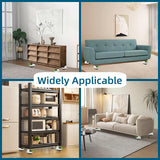 4 Pack Leveling Casters with Ratchet Handle, Adjustable Heavy Duty Casters, Retractable and 360 Degree Swivel Castors, Quiet and Floor-Friendly, for Workbench, Equipment, Swivel Castor Wheels (T60) LSWhee