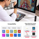 XPPen Drawing Tablet with Screen Full-Laminated Graphics Drawing Monitor Artist13.3 Pro Graphics Tablet with Adjustable Stand and 8 Shortcut Keys (8192 Levels Pen Pressure, 123% sRGB) XP-PEN