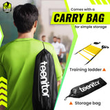 Teenitor 13 Rung Agility Ladder Speed Ladder Training Ladder for Soccer, Speed, Football Fitness Feet Training Carry Bag Agility Training Equipment, Workout Ladder, Sports Agility Ladders for Kids Teenitor