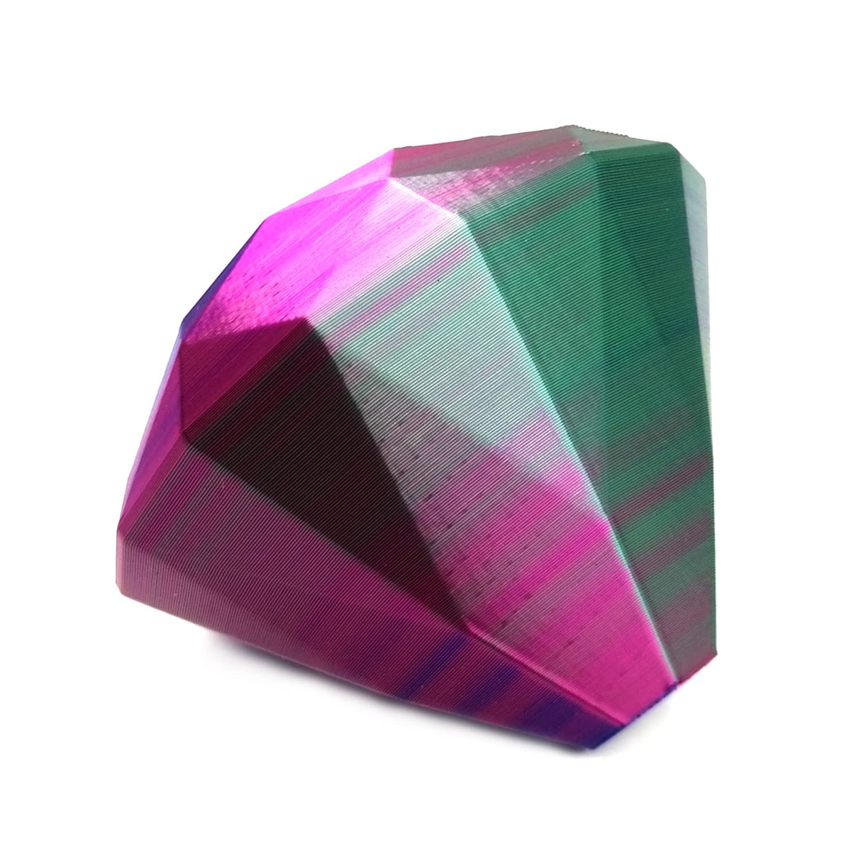 Reprapper Tri Color PLA Filament, Coextrusion 1kg PLA 1.75mm for 3D Printer, Multicolor Like Dual Color Rainbow PLA 3D Printer Filament, 2.2lbs, Silk PLA Green/Blue/Rose Red RepRapper