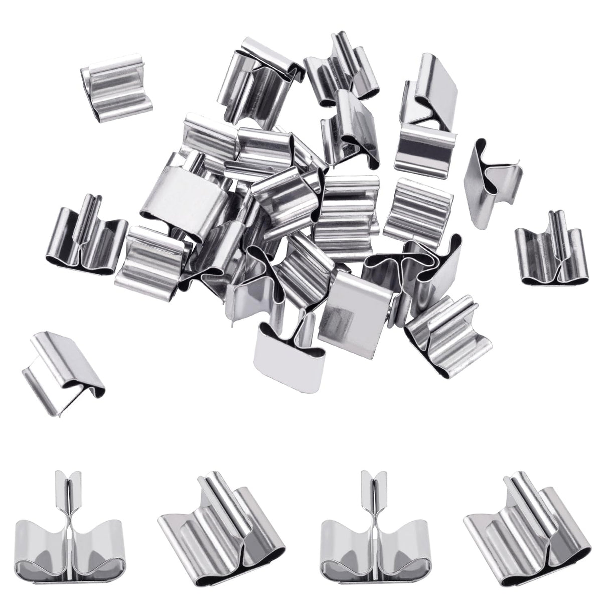 BEADNOVA Wood Candle Wick Clips 50pcs Wood Wick Base Sustainer Tabs for Candle Making and DIY (16mm/ 0.6 inch) BEADNOVA