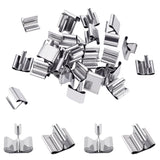 BEADNOVA Wood Candle Wick Clips 50pcs Wood Wick Base Sustainer Tabs for Candle Making and DIY (16mm/ 0.6 inch) BEADNOVA