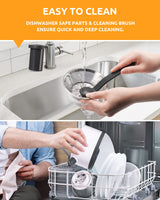 Juicer with 800W Motor, GDOR Juicer Machine with 3” Feed Chute, Dual Speeds Juice Maker for Fruits and Veggies, Anti-Drip Function Centrifugal Juicer, Include Cleaning Brush, BPA-Free, White GDOR