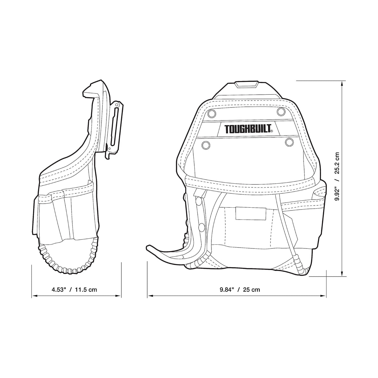 TOUGHBUILT TOU-CT-24 Project Pouch/Hammer Loop ToughBuilt