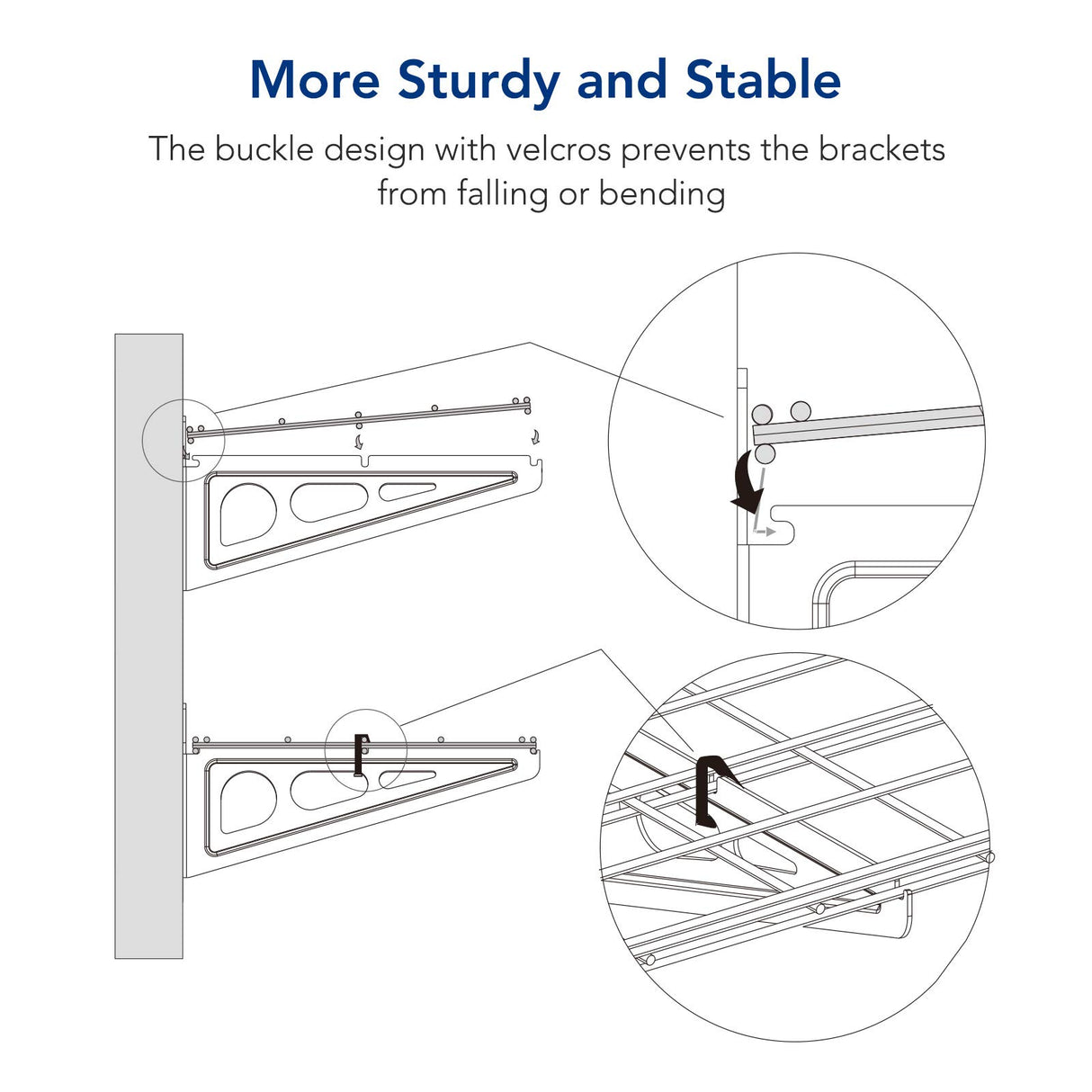 FLEXIMOUNTS 12-inch-by-72-inch Wall Shelf Garage Storage Rack Wall Mounted Floating Shelves,1x6ft ,Black, 2-Pack FLEXIMOUNTS