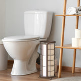 BROOKSTONE, Bronze Toilet Paper Holder, Freestanding Bathroom Tissue Organizer, Minimalistic Storage Solution, Modern & Stylish Design [Holds MEGA Rolls] Brookstone